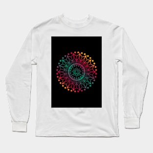 Rainbow Lotus Long Sleeve T-Shirt